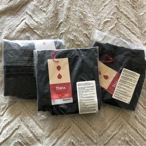 NWT THINX 3 pairs boy short